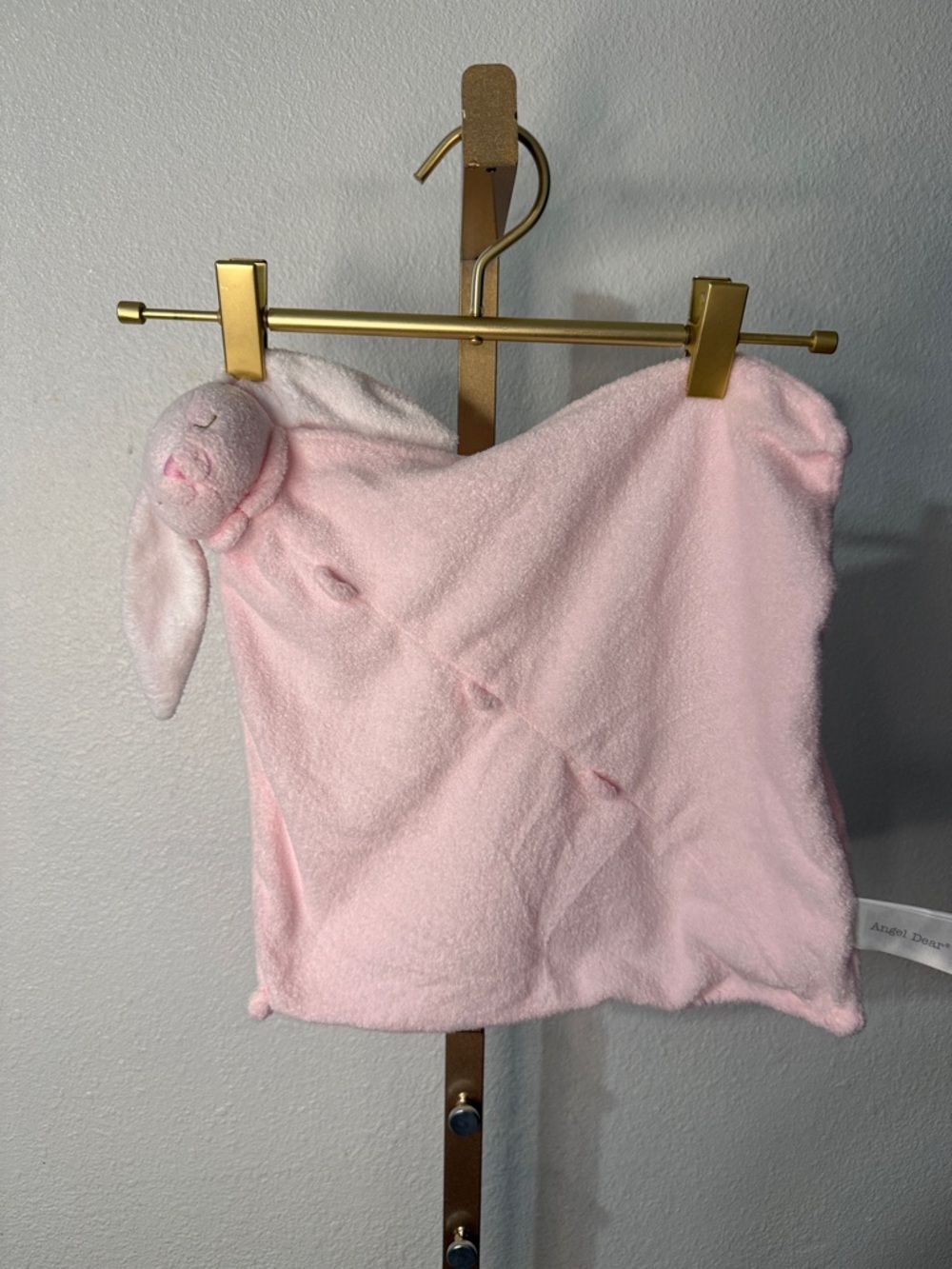 Angel Dear Pink Bunny Lovey Blanket